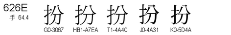 U+626E